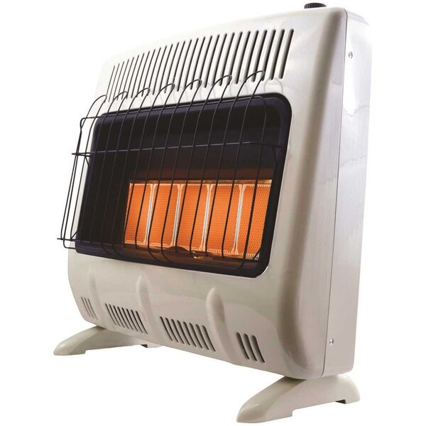 Heatstar 30,000 BTU Vent-Free Radiant Natural Gas Heater with Thermostat and Blower - HSSVFRD30NGBT