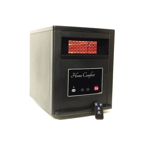 Home Comfort Portable Heater with Remote 1500 sq ft Electric Infrared 5200 BTU Black - 90314031117