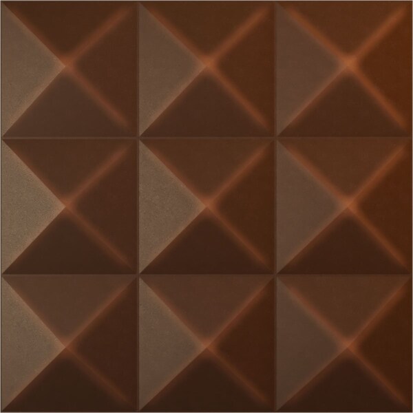 Ekena Millwork 19 5/8in. W x 19 5/8in. H Benson EnduraWall Decorative 3D Wall Panel, Total 32.04 Sq. Ft., 12PK - WP20X20BEDRU-CASE-12