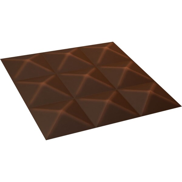 Ekena Millwork 19 5/8in. W x 19 5/8in. H Benson EnduraWall Decorative 3D Wall Panel, Total 32.04 Sq. Ft., 12PK - WP20X20BEDRU-CASE-12
