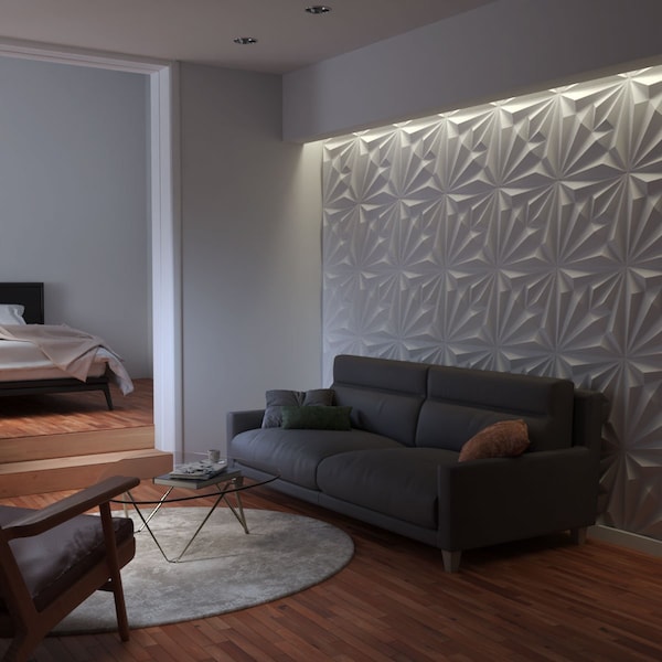 Ekena Millwork 19 5/8in. W x 19 5/8in. H Diamond EnduraWall Decorative 3D Wall Panel, White, 10PK - WP20X20DMWH-CASE-10