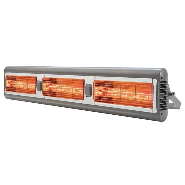 Solaira Electric Infrared Heater, 1 Phase, Aluminum, 20,472 BtuH, 208/240V AC 6000 W - SALPHA3-60240L1G