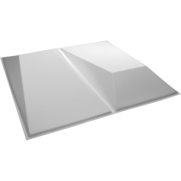 Ekena Millwork 11 7/8in. W x 11 7/8in. H Locke EnduraWall Decorative 3D Wall Panel Covers, Total 9.79 Sq. Ft., 10PK - WP12X12LOWH-CASE-10
