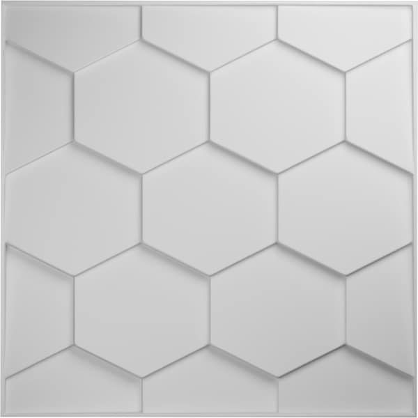 Ekena Millwork 19 5/8in. W x 19 5/8in. H Honeycomb EnduraWall Decorative 3D Wall Panel, White, 20PK - WP20X20HBWH-CASE-20