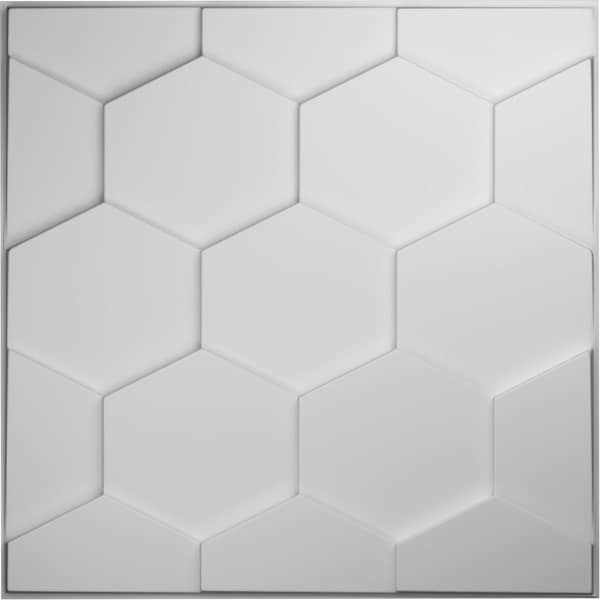 Ekena Millwork 19 5/8in. W x 19 5/8in. H Honeycomb EnduraWall Decorative 3D Wall Panel, White, 20PK - WP20X20HBWH-CASE-20