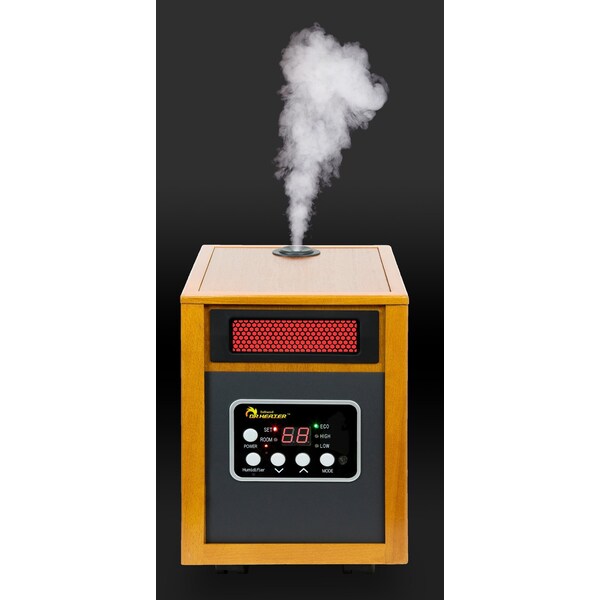 Dr Infrared Heater Infrared 1500-Watt Portable Space Heater with Humidifier and Dual Heating System - DR-968H