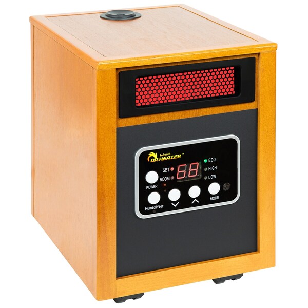 Dr Infrared Heater Infrared 1500-Watt Portable Space Heater with Humidifier and Dual Heating System - DR-968H