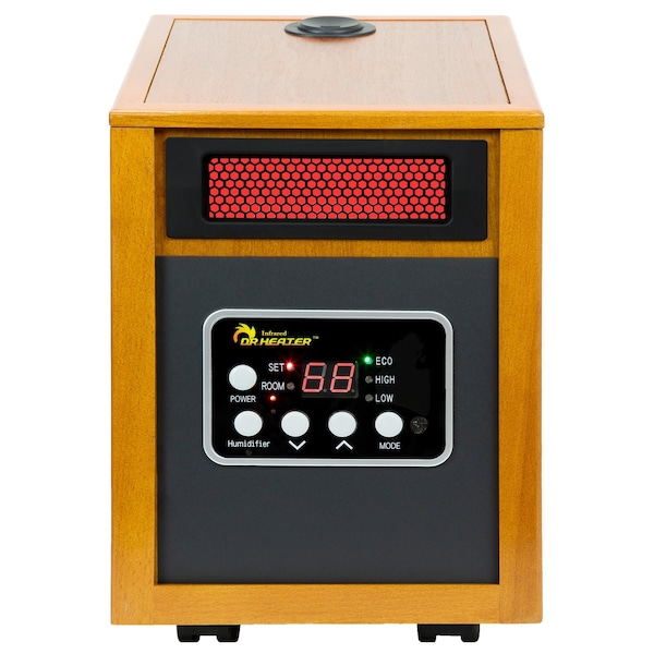 Dr Infrared Heater Infrared 1500-Watt Portable Space Heater with Humidifier and Dual Heating System - DR-968H