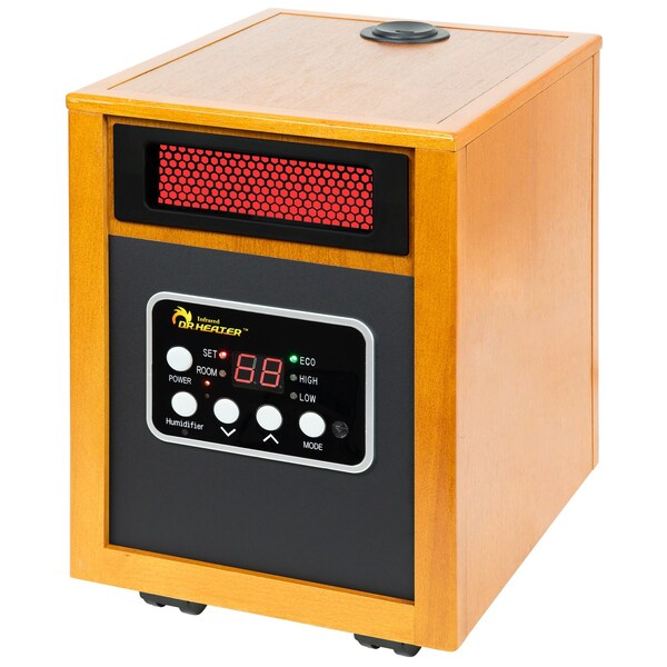 Dr Infrared Heater Infrared 1500-Watt Portable Space Heater with Humidifier and Dual Heating System - DR-968H