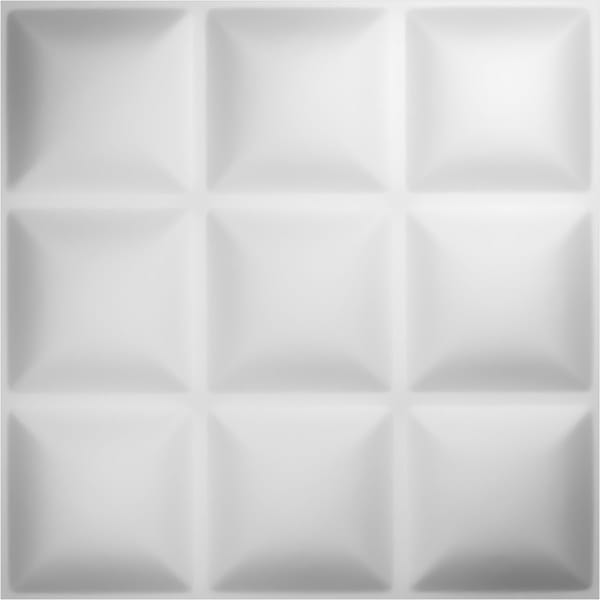 Ekena Millwork 19 5/8in. W x 19 5/8in. H Classic EnduraWall Decor 3D Wall Panel Covers Total 53.49 Sq. Ft., 20PK - WP20X20CLWH-CASE-20