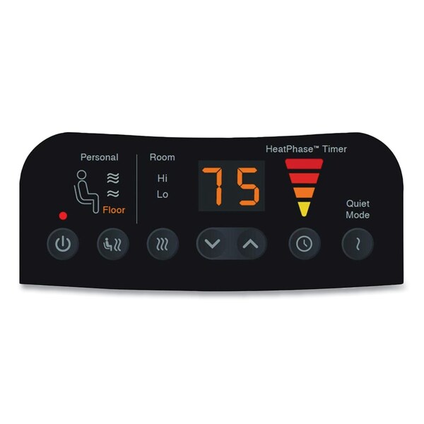 Honeywell Heat Genius Ceramic Portable Heater, 1,575 W, 5.6 x 10.2 x 17.3, Black - HCE840B