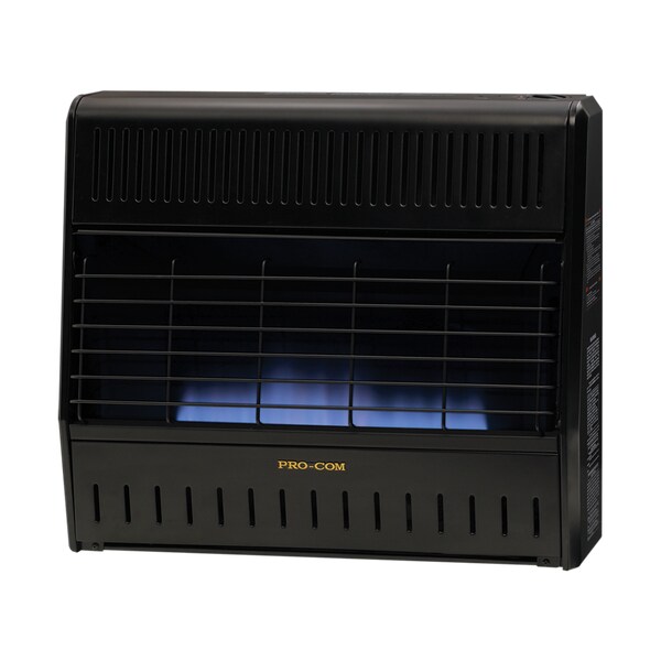 Procom Dual Fuel Ventless Blue Flame Garage Heater - 30,000 Btu, T-Stat - MNSD300TGA