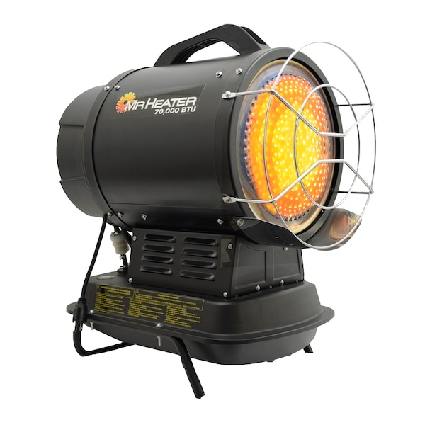 Mr. Heater Radiant Heater with QBT, Kerosene, 70000 BtuH - MH70KFR