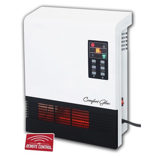 World Marketing Of America Radiative Heater, Wall Mount, 1500.52 W; 750 W W, Black, White - QWH2100