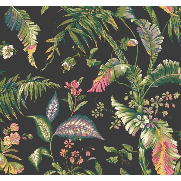 York Wallcoverings Fiji Garden Green Wallpaper - AT7093