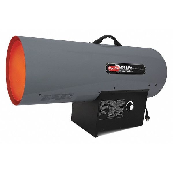 Dyna-Glo Portable Gas Torpedo Heater, Liquid Propane, Interrupted Spark, 12 39/64 in Wx 33 45/64 in L - RMC-FA300DGD