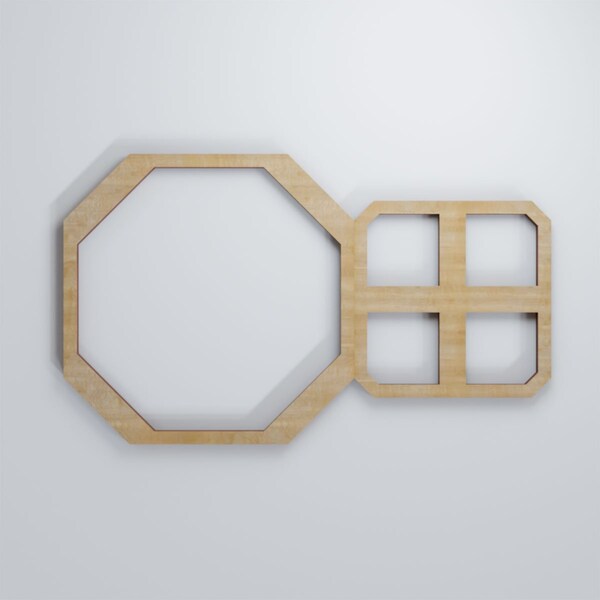 Ekena Millwork Extra Small Johnston Decorative Fretwork Wood Wall Panels, Birch, 12 3/8"W x 7 3/8"H x 3/8"T - WALW08X08X0375JHNBI