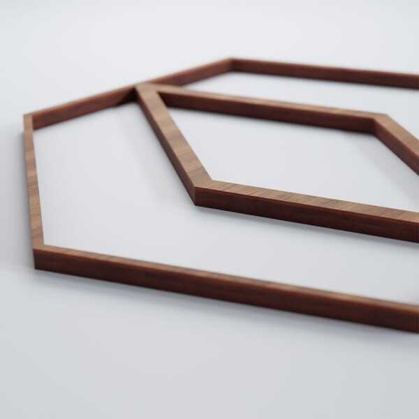 Ekena Millwork Small Hillrose Decorative Fretwork Wood Wall Panels, Walnut, 11 3/8"W x 11 3/8"H x 3/8"T - WALW12X12X0375HREWA