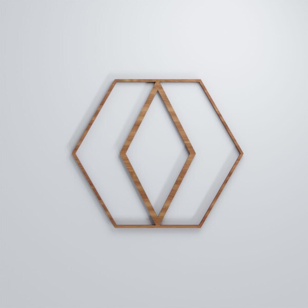 Ekena Millwork Small Hillrose Decorative Fretwork Wood Wall Panels, Walnut, 11 3/8"W x 11 3/8"H x 3/8"T - WALW12X12X0375HREWA