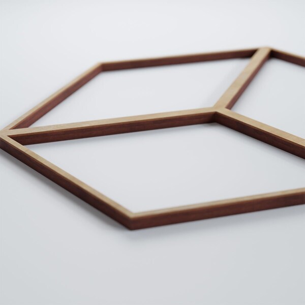 Ekena Millwork Small Pueblo Decorative Fretwork Wood Wall Panels, Hickory, 11 3/8"W x 11 3/8"H x 3/8"T - WALW12X12X0375PBLHI