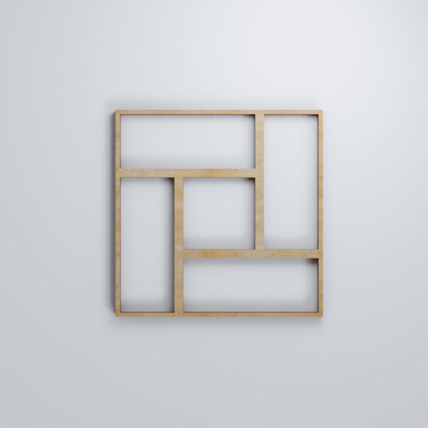 Ekena Millwork Extra Small Sheffield Decorative Fretwork Wood Wall Panels, Birch, 7 3/8"W x 7 3/8"H x 3/8"T - WALW08X08X0375SHFBI