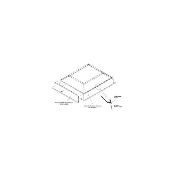 Sunstar Heating Products SunStar Parabolic Reflector Extension For 100,000 To 120,000 BTU Ceramic Heaters - 43822030