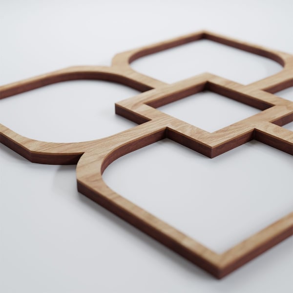 Ekena Millwork Small Olivia Decorative Fretwork Wood Wall Panels, Red Oak, 11 3/8"W x 11 3/8"H x 3/8"T - WALW12X12X0375OLVRO