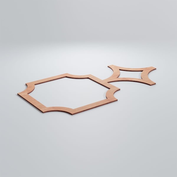 Ekena Millwork Large Anderson Decorative Fretwork Wood Wall Panels, Cherry, 42 3/8"W x 23 3/8"H x 3/8"T - WALW24X24X0375ANDCH