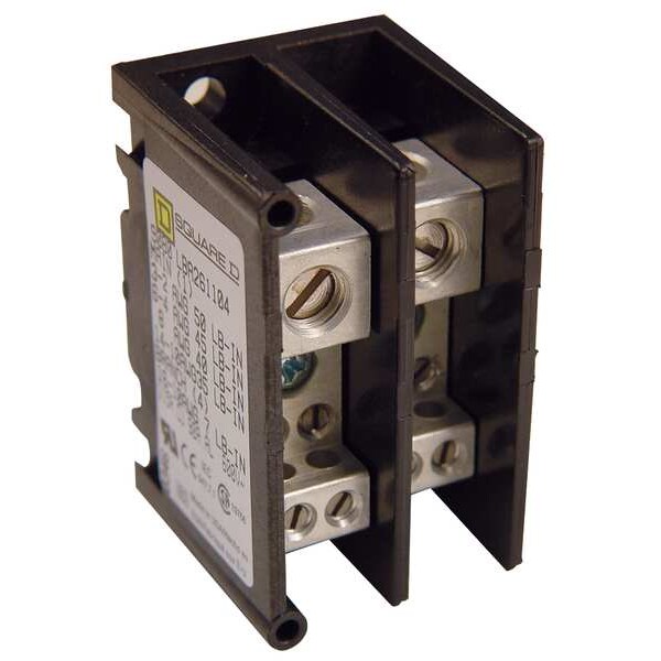 Bloque de Distribución de Energía Square D, 350A, 1P, 2/0-10 AWG, 600V - 9080LBC163206