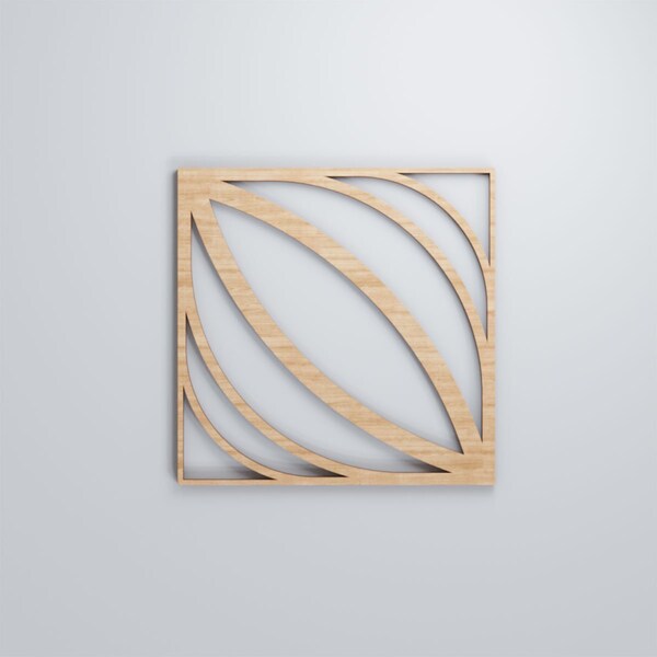 Ekena Millwork Small Otis Decorative Fretwork Wood Wall Panels, Alder, 11 3/8"W x 11 3/8"H x 3/8"T - WALW12X12X0375OTSAL