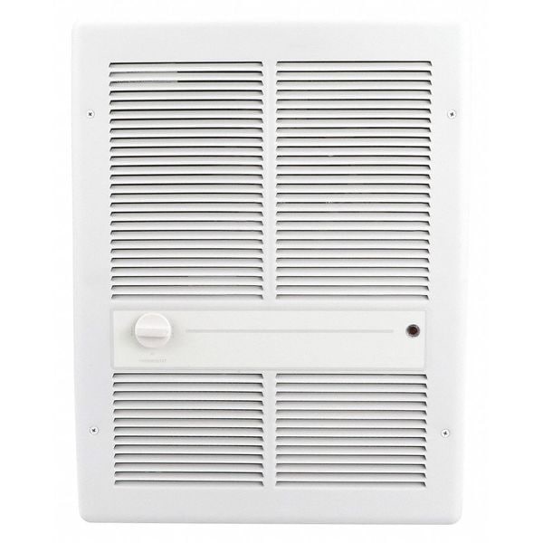 Markel Products Recessed Electric Wall-Mount Heater, Recessed or Surface, 1500/750 W, 120V AC, White - E3313TRPW