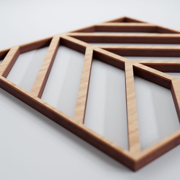 Ekena Millwork Extra Small Genoa Decorative Fretwork Wood Wall Panels, Alder, 7 3/8"W x 7 3/8"H x 3/8"T - WALW08X08X0375GNAAL