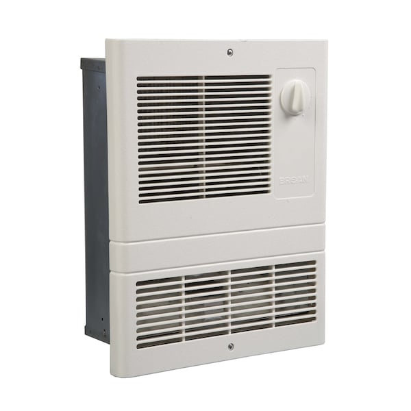 Broan Electric Wall Heater, 1000 W, 120/240VAC, White - 9810WH