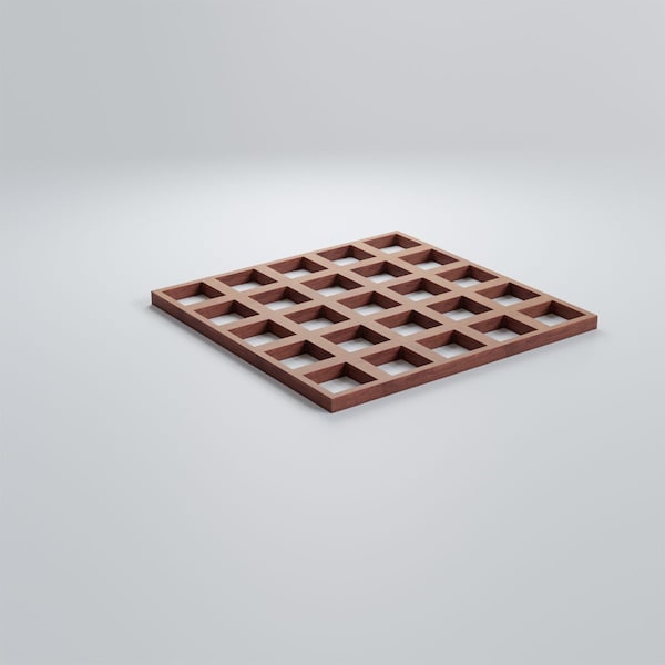Ekena Millwork Extra Small Manchester Decorative Fretwork Wood Wall Panels, Wood, 7 3/8"W x 7 3/8"H x 3/8"T - WALW08X08X0375MNCMF