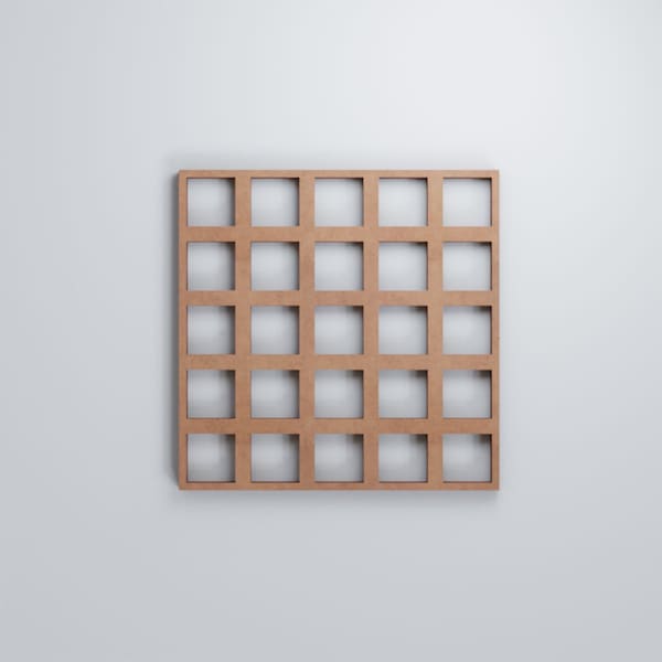 Ekena Millwork Extra Small Manchester Decorative Fretwork Wood Wall Panels, Wood, 7 3/8"W x 7 3/8"H x 3/8"T - WALW08X08X0375MNCMF