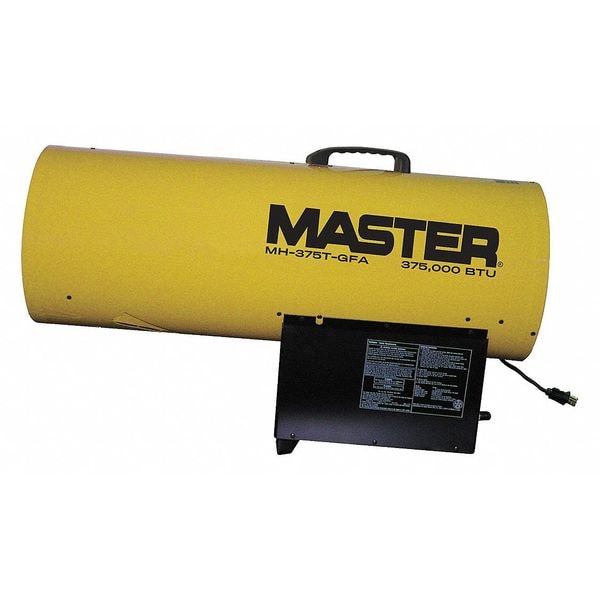 Master Portable Gas Torpedo Heater, Liquid Propane, Direct Spark, 375,000 BtuH, 35 in L - MH-375T-GFA