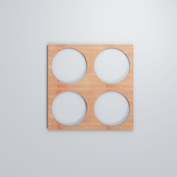 Ekena Millwork Medium Wembley Decorative Fretwork Wood Wall Panels, Cherry, 15 3/8"W x 15 3/8"H x 3/8"T - WALW16X16X0375WEMCH