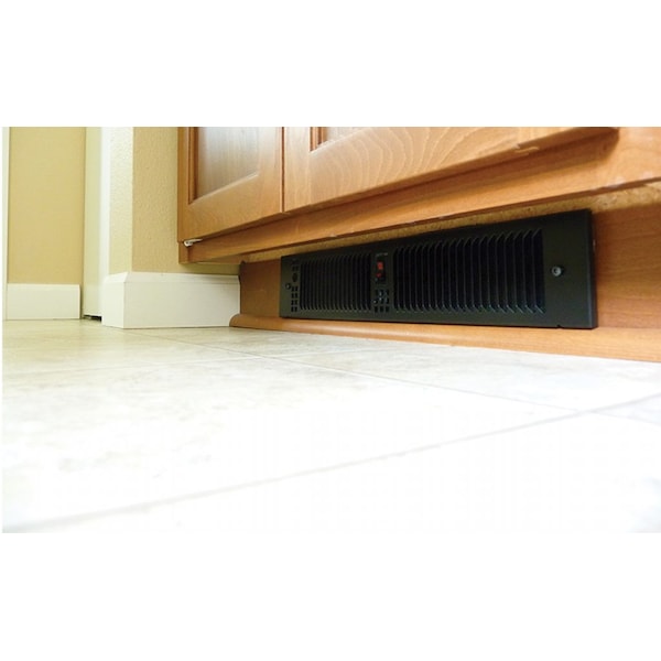 King Electric KTW Horizontal/Vertical Kick Space Heater 240/208V 1500/1125 W/Hi-Low Switch & Recessed Grill White - KTW2415-HLS-RG-W