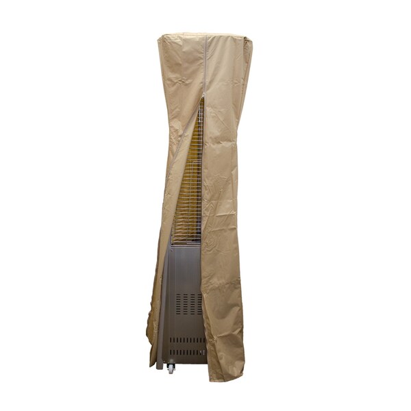 Hiland Triangle Glass Tube Patio Heater Cover in Tan - HVD-TGTCV-T