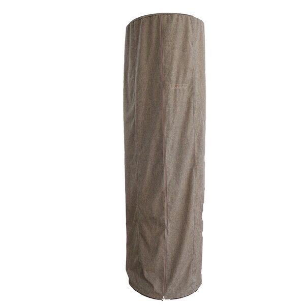 Hiland Round Glass Tube Heater Commercial Cover in Tan - CHC-RGT-T