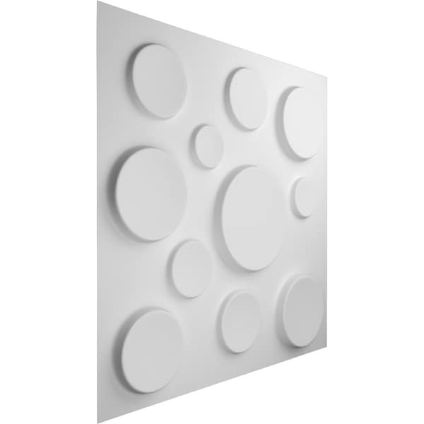 Ekena Millwork Cosmo EnduraWall Decorative 3D Wall Panel, White, 19 5/8"W x 19 5/8"H - WP20X20CSWH