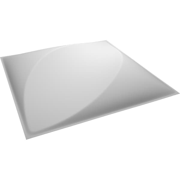 Ekena Millwork 11 7/8in. W x 11 7/8in. H Malone EnduraWall Decor 3D Wall Panel Covers Total 19.59 Sq. Ft., 20PK - WP12X12MLWH-CASE-20
