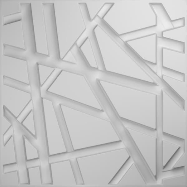 Ekena Millwork 19 5/8in. W x 19 5/8in. H Evergreen EnduraWall Decorative 3D Wall Panel, White, 10PK - WP20X20EGWH-CASE-10