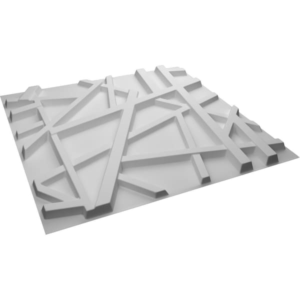 Ekena Millwork 19 5/8in. W x 19 5/8in. H Evergreen EnduraWall Decorative 3D Wall Panel, White, 10PK - WP20X20EGWH-CASE-10