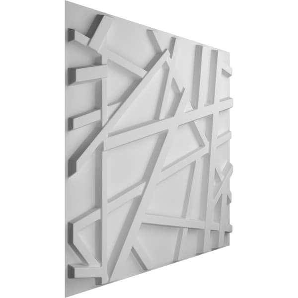 Ekena Millwork 19 5/8in. W x 19 5/8in. H Evergreen EnduraWall Decorative 3D Wall Panel, White, 10PK - WP20X20EGWH-CASE-10