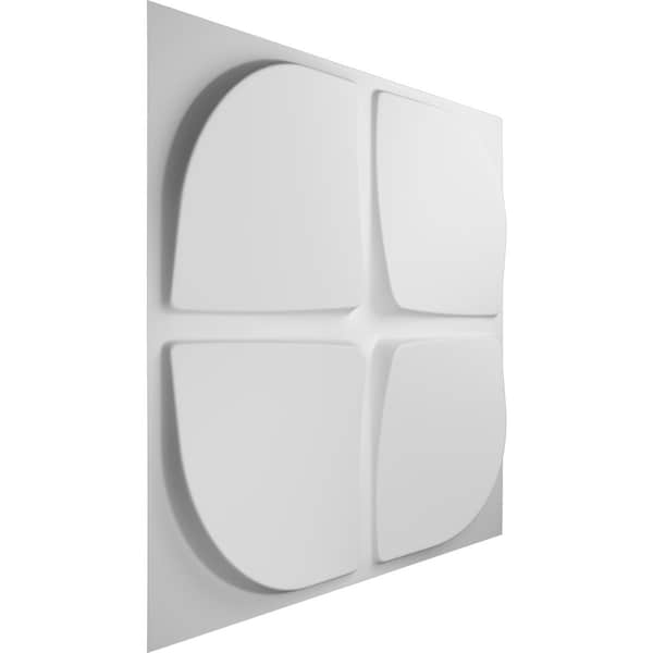 Ekena Millwork 19 5/8in. W x 19 5/8in. H Edmund EnduraWall Decor 3D Wall Panel Covers Total 53.49 Sq. Ft., 20PK - WP20X20EUWH-CASE-20