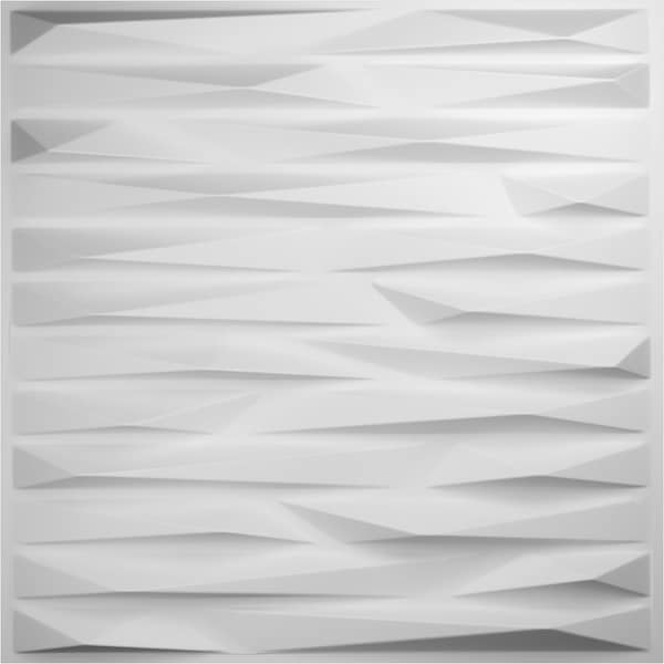 Ekena Millwork 19 5/8in. W x 19 5/8in. H Enterprise EnduraWall Decorative 3D Wall Panel, White, 50PK - WP20X20ENWH-CASE-50