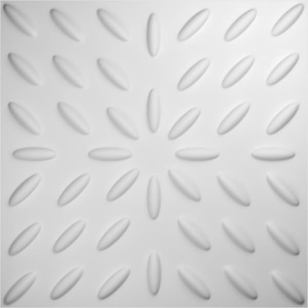 Ekena Millwork 19 5/8in. W x 19 5/8in. H Blaze EnduraWall Decor 3D Wall Panel Covers Total 133.73 Sq. Ft., 50PK - WP20X20BLWH-CASE-50