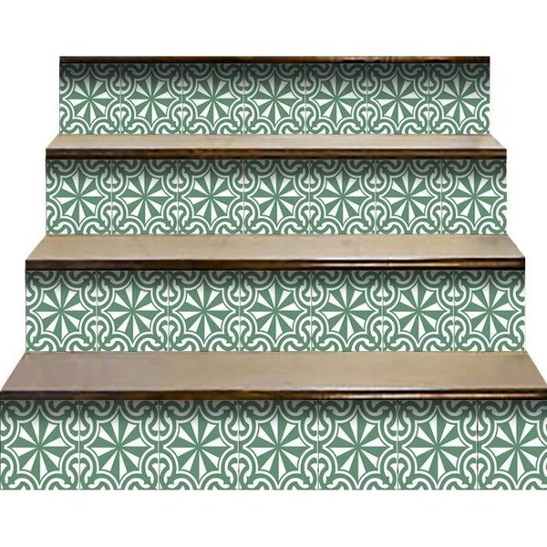 Homeroots 6 x 6 in. Glenda Sage Gray Removable Peel & Stick Tiles - 400402