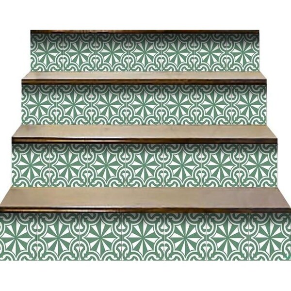 Homeroots 6 x 6 in. Glenda Sage Gray Removable Peel & Stick Tiles - 400402